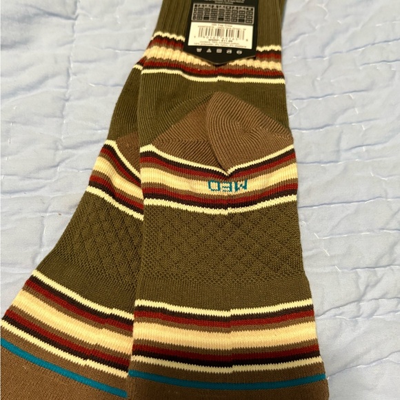 Stance Casual Socks - Brown, Cream, Red, Blue Stripes - Picture 7 of 7